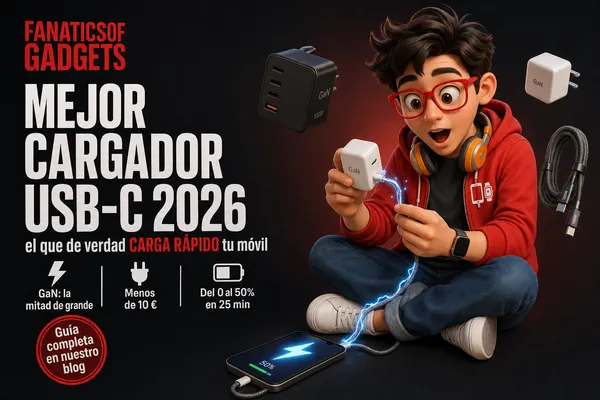 Mejor cargador USB-C 2026: el que de verdad carga rápido tu móvil